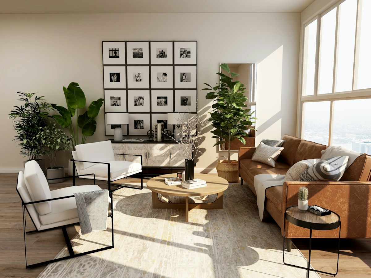 Pinetum Place living room interior and lounge area